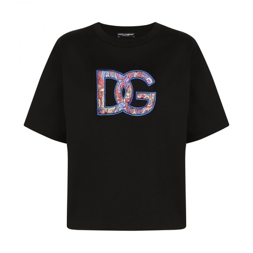 Dolce & Gabbana, T-shirt Czarny, female, 2508.00PLN