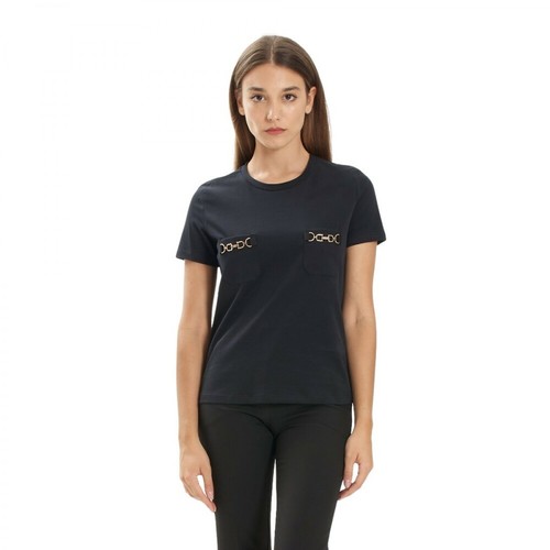 Elisabetta Franchi, T-shirt Czarny, female, 712.00PLN