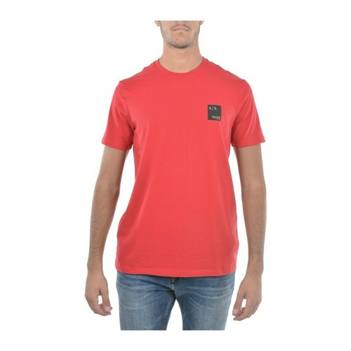 Emporio Armani, T-shirt Czerwony, male, 228.00PLN