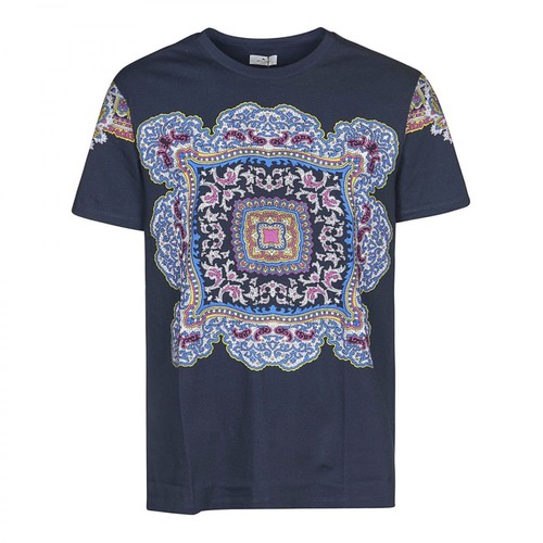 Etro, T-shirt Niebieski, male, 982.00PLN