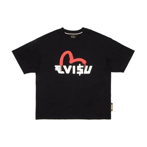 Evisu, T-shirt Czarny, male, 352.00PLN