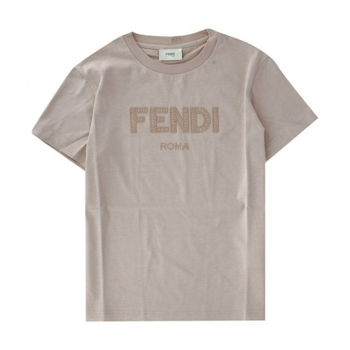 Fendi, T-Shirt Beżowy, female, 1168.00PLN
