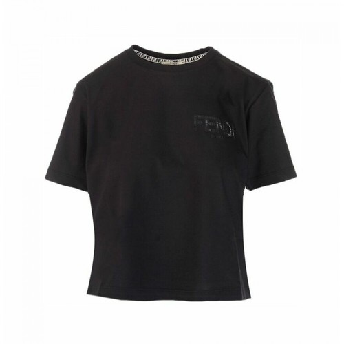 Fendi, T-Shirt Czarny, female, 2701.00PLN
