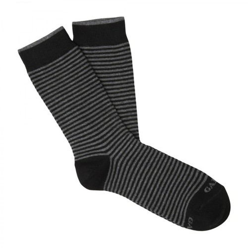 Gallo, Striped Windsor Socks Czarny, male, 114.00PLN