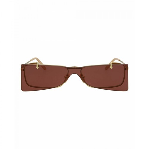 Gucci, Rectangle Sunglasses Brązowy, female, 1150.00PLN