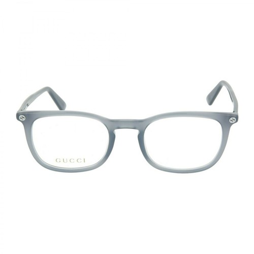 Gucci, Square-Frame Optical Glasses Szary, male, 990.00PLN
