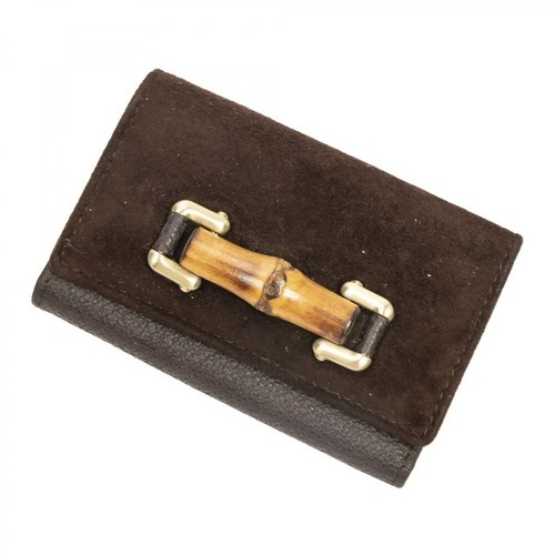 Gucci Vintage, Pre-owned Bamboo 6 Key Holder Brązowy, female, 1108.50PLN