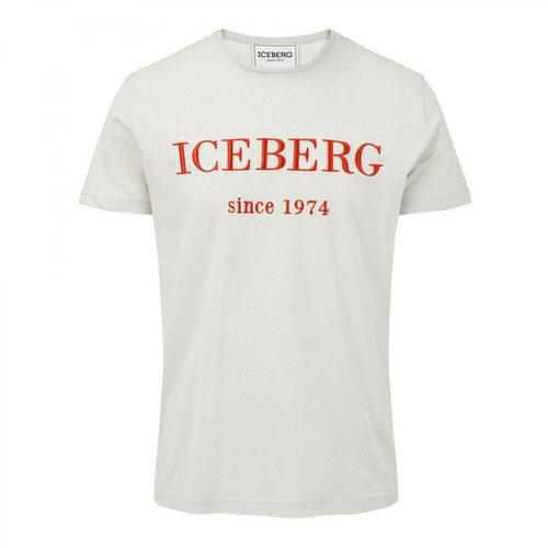 Iceberg, F014 8815 T-shirt Biały, male, 525.00PLN