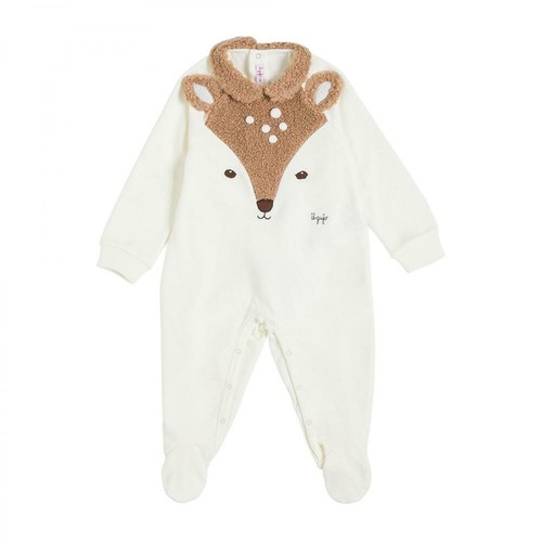 Il Gufo, Romper with Fawn Detail Beżowy, male, 565.00PLN