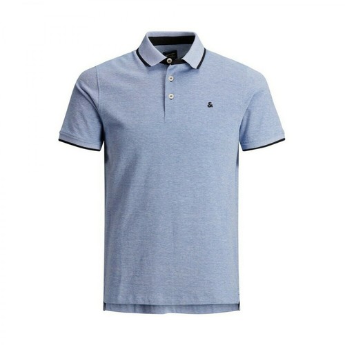 Jack & Jones, Polo T-Shirt Niebieski, male, 166.00PLN