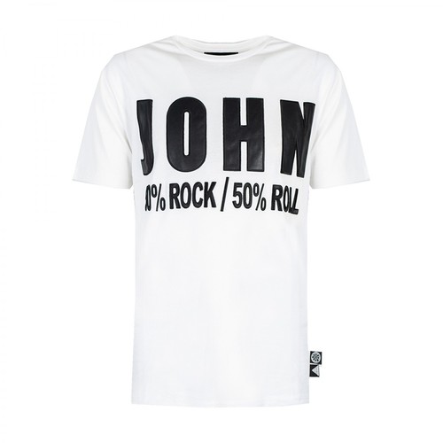John Richmond, T-Shirt Kneller Biały, male, 274.00PLN