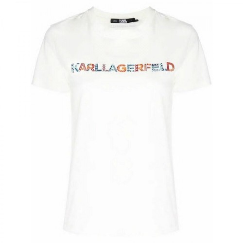 Karl Lagerfeld, T-Shirt Biały, female, 404.18PLN
