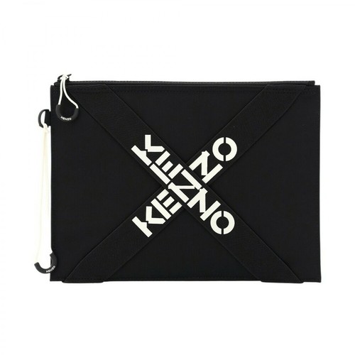 Kenzo, large pouch cross logo Czarny, male, 570.00PLN