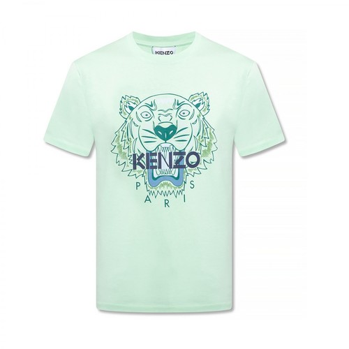 Kenzo, Logo T-shirt Zielony, male, 434.00PLN