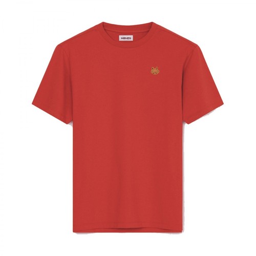 Kenzo, T-shirt à écusson du tigre Czerwony, male, 463.00PLN
