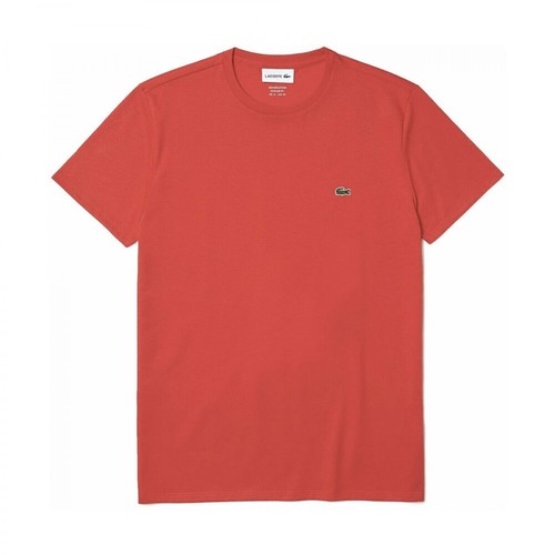 Lacoste, T-shirt Różowy, male, 176.00PLN