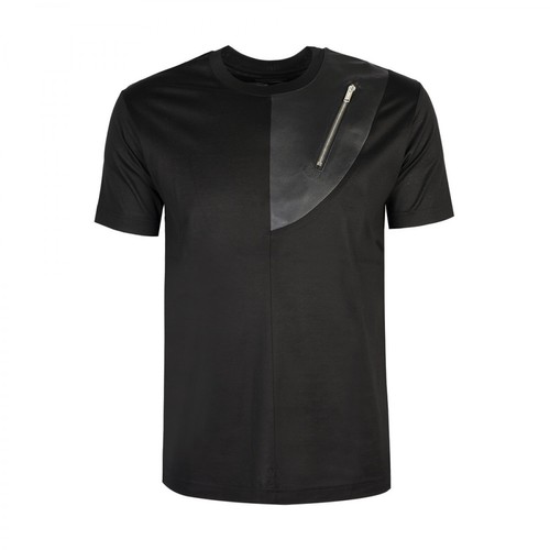 Les Hommes, T-shirt Czarny, male, 295.04PLN