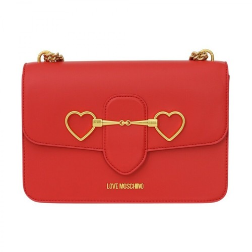 Love Moschino, Clutch Bag Czerwony, female, 890.00PLN
