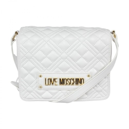 Love Moschino, Quilted Soft Bag Biały, female, 841.00PLN