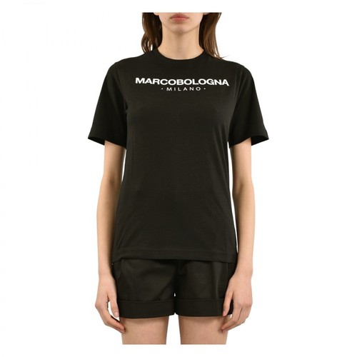 Marco Bologna, T-shirt modello ferret Czarny, female, 190.64PLN