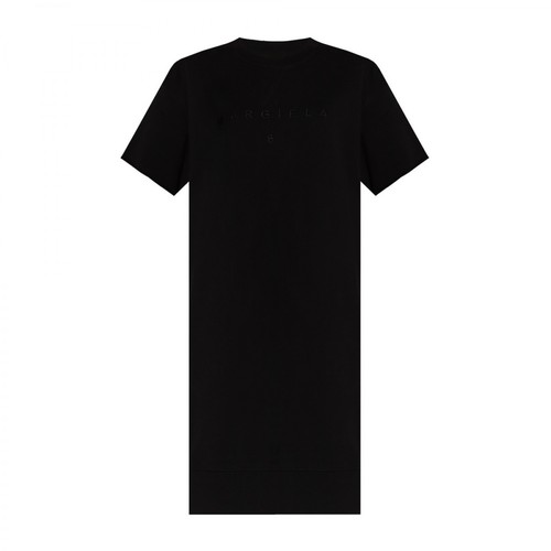 MM6 Maison Margiela, Long T-shirt with logo Czarny, female, 1245.00PLN