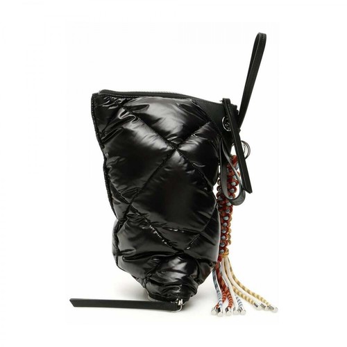 Moncler, Twisted Padded Pouch Bag Czarny, female, 2411.57PLN