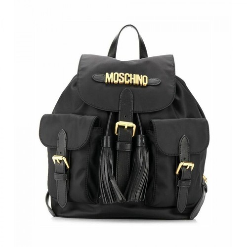 Moschino, B760182021555 Backpack Czarny, female, 1881.00PLN