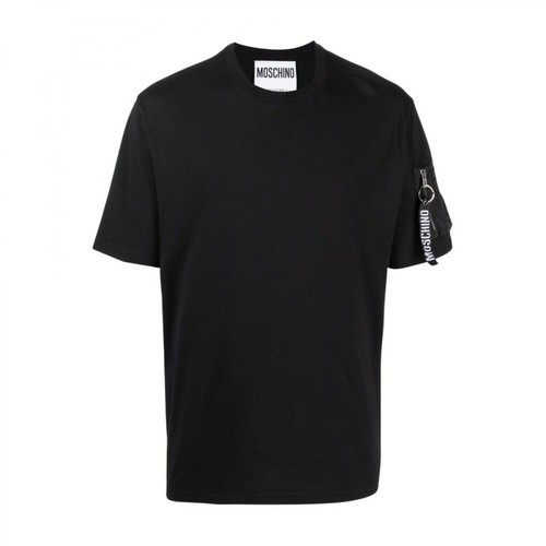 Moschino, Pocket T-Shirt Czarny, male, 820.80PLN