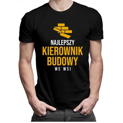 Najlepszy kierownik budowy we wsi - męska koszulka z nadrukiem 69.00PLN