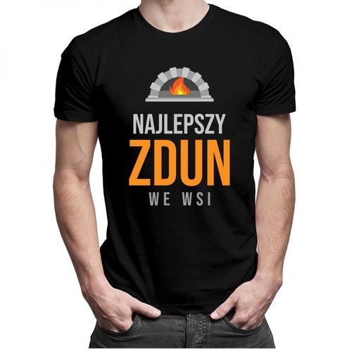 Najlepszy zdun we wsi - męska koszulka z nadrukiem 69.00PLN