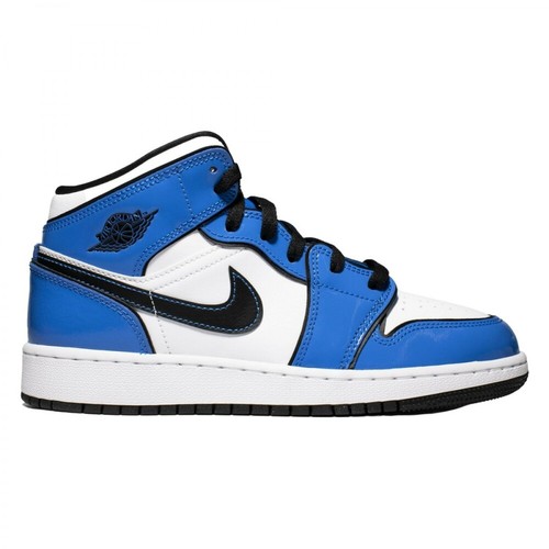 Nike, Air Jordan 1 Mid Signal Blue Sneakers Niebieski, female, 1625.00PLN