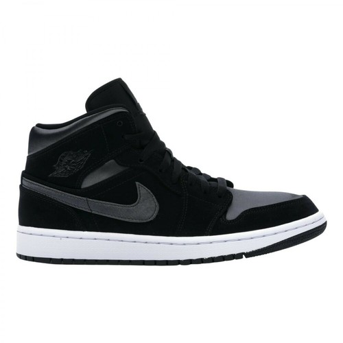 Nike, Sneakers Air Jordan 1 Mid Nylon Czarny, male, 2714.00PLN