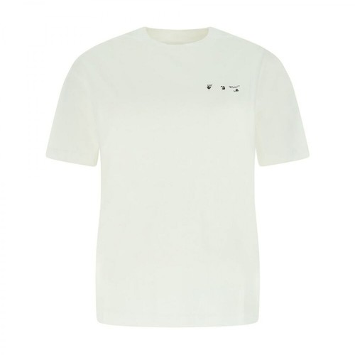 Off White, Printed T-shirt Biały, female, 730.00PLN