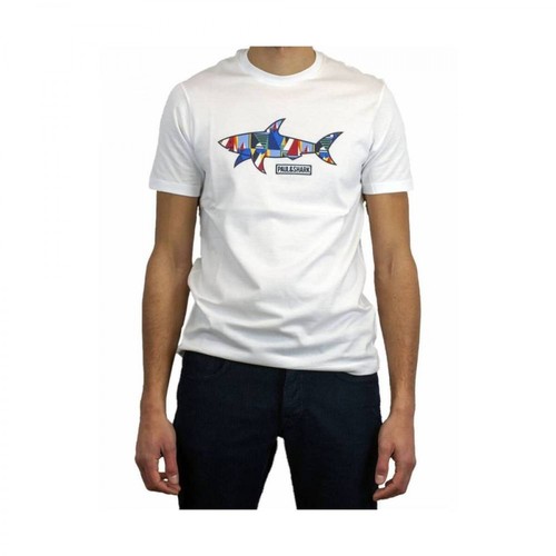 Paul & Shark, T-Shirt Biały, male, 384.00PLN