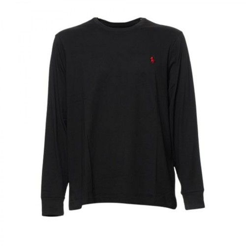 Polo Ralph Lauren, T-shirt Czarny, male, 210.00PLN