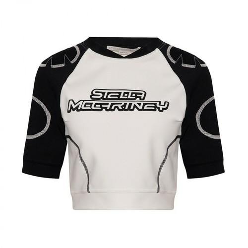 Stella McCartney, Logo T-shirt Biały, female, 2508.00PLN