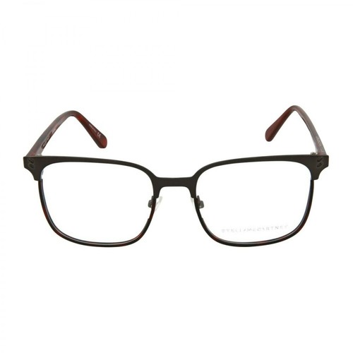 Stella McCartney, Square Optical Glasses Czerwony, male, 771.00PLN