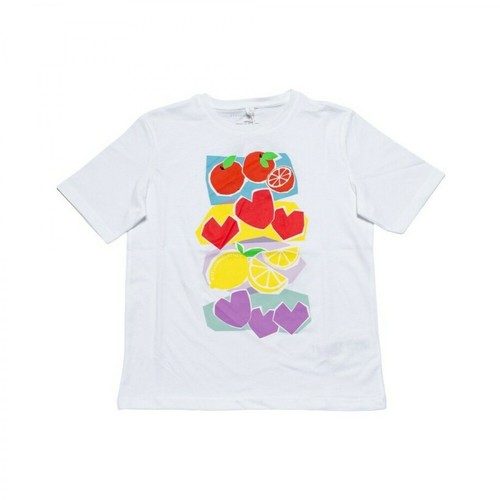 Stella McCartney, T-Shirt MM Fruit Biały, male, 165.00PLN