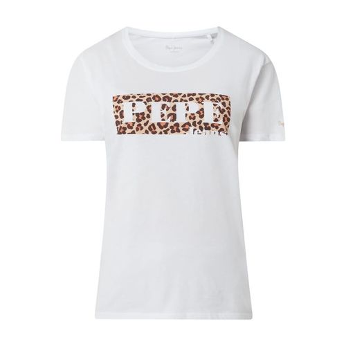 T-shirt z detalami z logo model ‘Christina’ 69.99PLN
