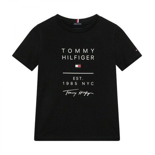 Tommy Hilfiger, T-shirt Czarny, male, 156.00PLN
