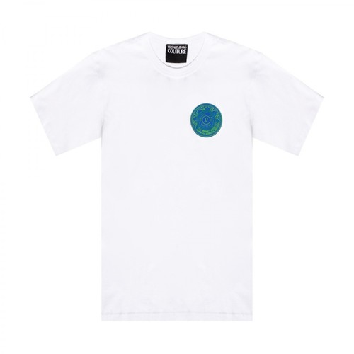 Versace Jeans Couture, Printed T-shirt Biały, male, 639.00PLN