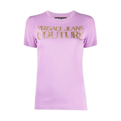 Versace Jeans Couture, T-Shirt Fioletowy, female, 215.00PLN