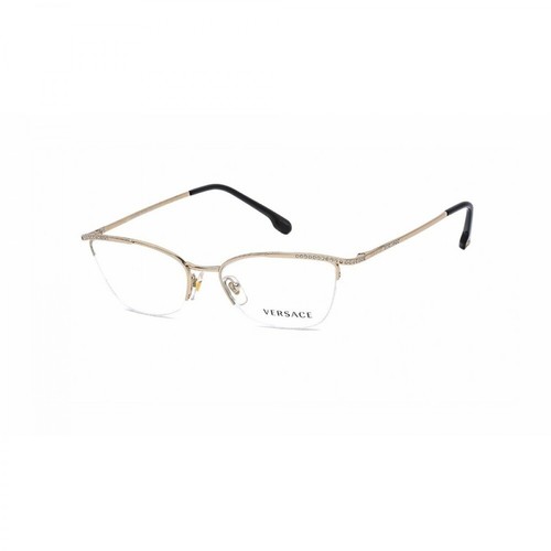 Versace, Oval Eyeglasses Żółty, female, 928.00PLN