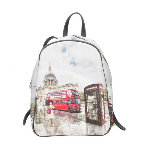 Y Not, Yes578f2 Backpack London Rainbow Biały, female, 341.00PLN
