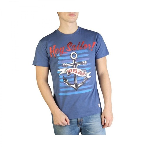 YES ZEE, T-shirt T700_Tl18 Niebieski, male, 77.00PLN