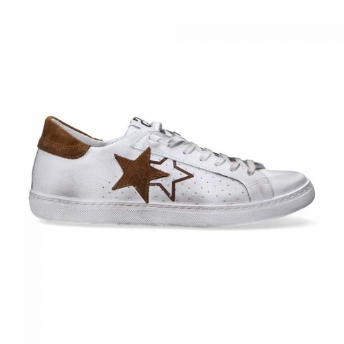2Star, sneakers in pelle e camoscio bianca marrone - 3431-084 Biały, female, 684.00PLN