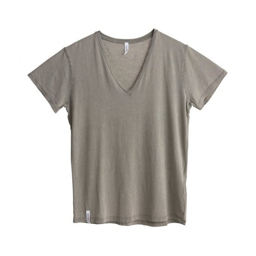 360 Icôn, Simple V-Neck T-Shirt Zielony, female, 243.39PLN