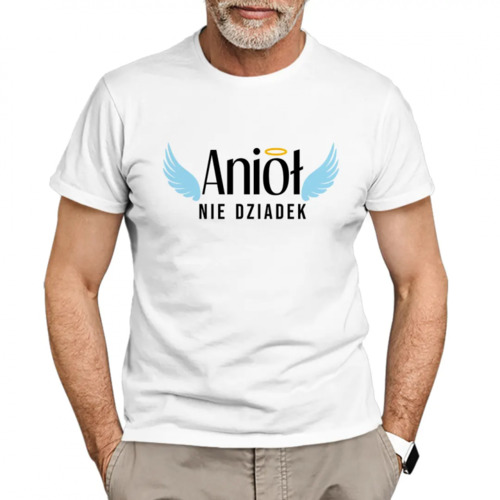 Anioł, nie dziadek - męska koszulka z nadrukiem 69.00PLN