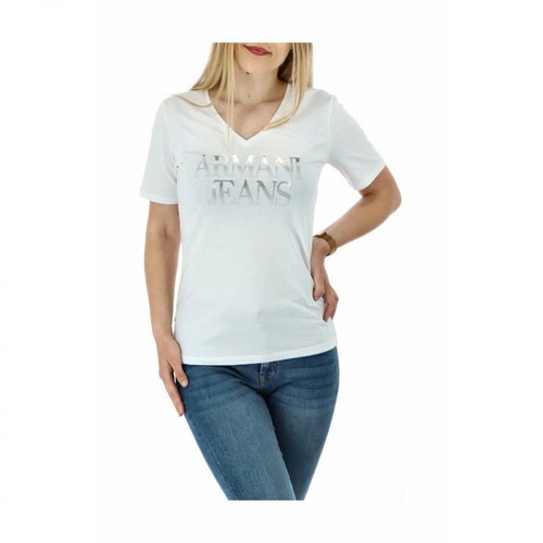 Armani Jeans, T-Shirt Biały, female, 308.00PLN
