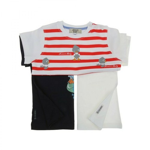 Armani, Tris T-Shirt Cd801 2A Biały, male, 419.40PLN